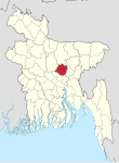 BD Gazipur District locator map